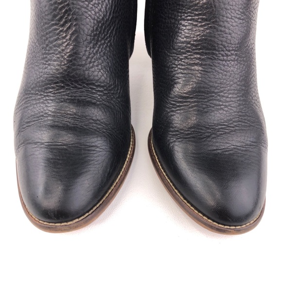 Madewell The Billie Black Leather Ankle Booties 7 - Picture 12 of 16